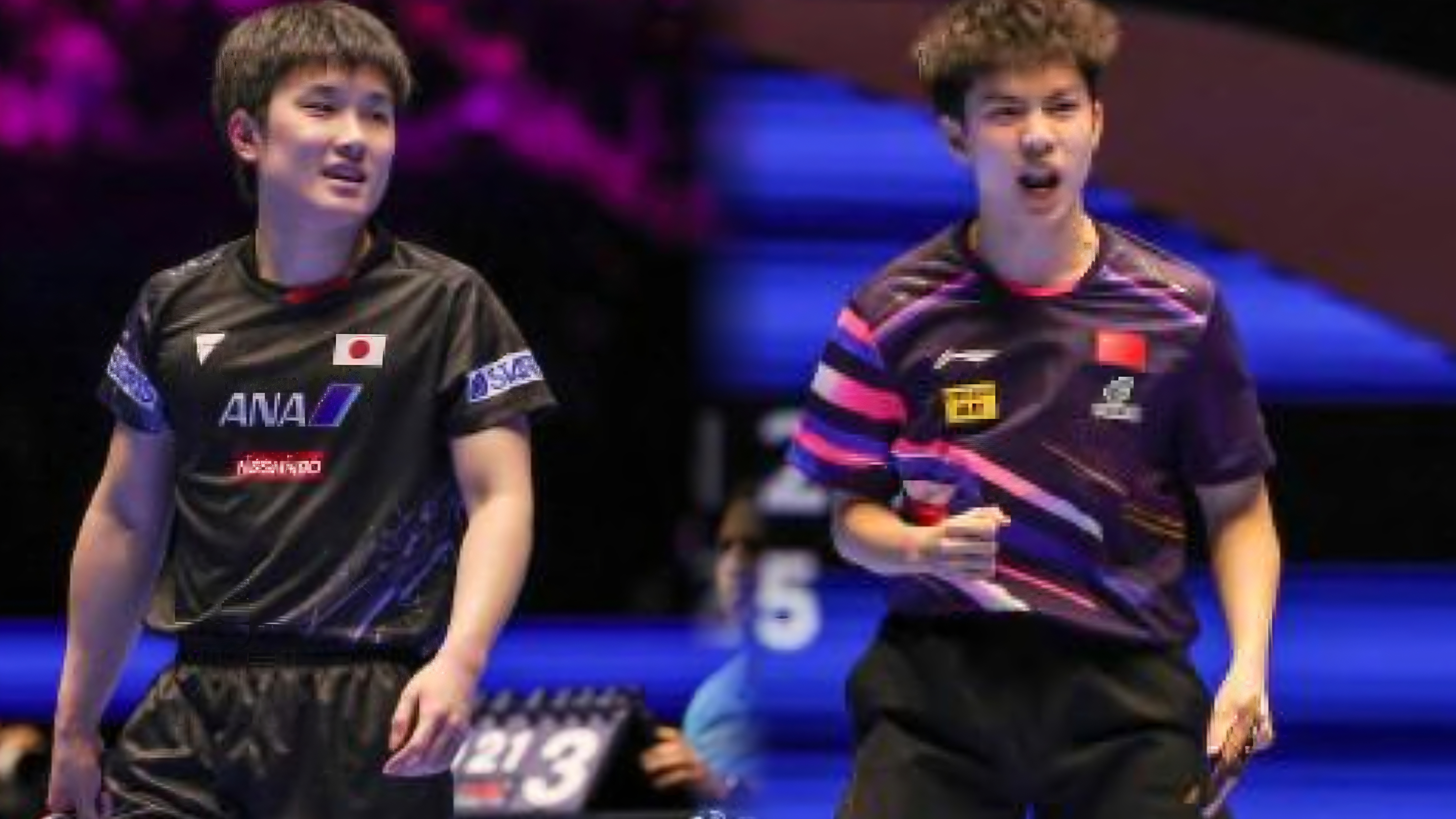 韩国乒乓球队完胜法国乒乓球队，张本智和打破历史纪录